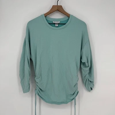 Moletom Athleta Lombard Ruched Feminino Médio Perfeito Azul Ombro Elástico - Imagem 1 de 4