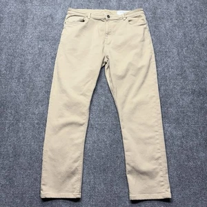 Pantalones The Perfect Jean NYC para Hombres 38x32 Tostado Denkhaki Ajustados Gruesos Elastizados Preppy - Imagen 1 de 13