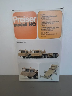Preiser 1110 BS FAUN-Kranwagenfahrgestell KF 35.41/50 (2) 1:87/H0-OVP,vollständi - Bild 1 von 4