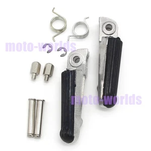Front Footrest Foot Pegs for Honda CBR250 MC19 1988-1989 / CBR250 MC22 1990-1994 - Picture 1 of 7