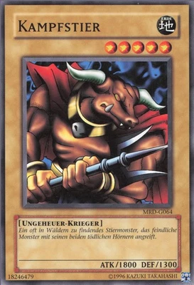 YuGiOh Kampfstier (V.1) MRD-DE064 Common NM unl. - Bild 1 von 2