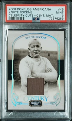 Knute Rockne - Rare Relic   2008 Donruss Americana Celebrity Cuts #46  - 68/100 - Image 1 of 2
