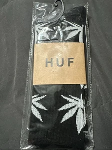 HUF Plantlife Marijuana Weed Crew Socks One Size Athletic Skateboard New - Picture 1 of 5