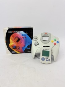 Sega Dreamcast OEM Control Pad Gray Gamepad Pre-Owned w/ Box and VMU - Untested