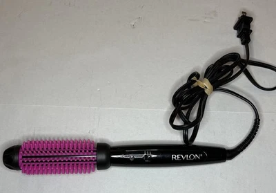 Revlon SI Pro Heated Silicone Brush Black Pink RVIR3034 Style Volume That Lasts - Image 1 of 3