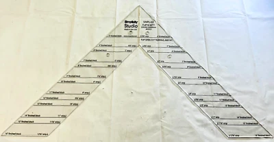 Simplicity Studio Quilting Triangle Cutter 4"-16" Blocks Square Flip N Set Folds - Image 1 of 3