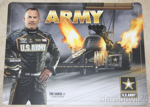 2015 Tony Schumacher U.S. Army Rounded Corners Top Fuel NHRA postcard Cover