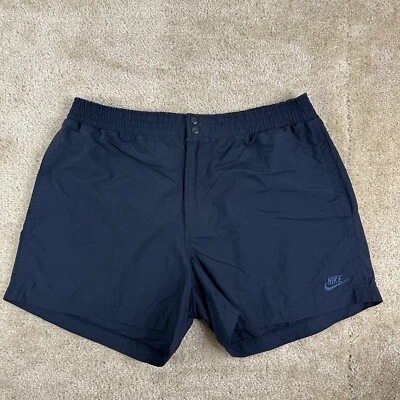Vintage Nike Challenge Court shorts XL Nylon Tennis 80s solid black - Image 1 of 4