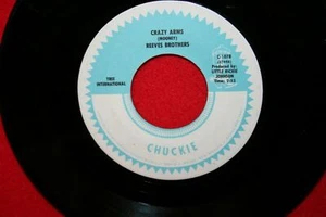 THE REEVES BROTHERS Don't Be Angry / Crazy Arms 45 RARE 70s Country CHUCKIE - Imagen 1 de 2