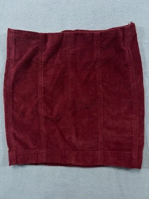 Falda Chelsea y Violeta Niñas Niñas Talla Mediana Rojo Terciopelo Falda Granate Recta Foto 1 de 4