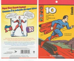 1995 Canada SC# BK 185a-Comic Book Superheroes-booklet of 10-M-NH-1 - Picture 1 of 1