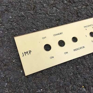 New Reproduction Plexi front panel for Marshall JMP Head 1967-69 - Imagen 1 de 4
