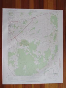 Culpeper East Virginia 1974 Original Vintage USGS Topo Karte - Bild 1 von 1