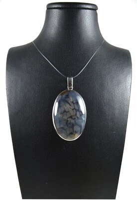 Ciondolo in Agata Vena di Drago e Argento 925 Made In Italy - Immagine 1 di 4