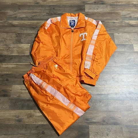 Pro Player Tennessee Volunteers Windbreaker Jacket & Pants Mens Size L Orange Cover