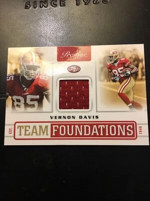 2012 Prestige Team Foundations Vernon Davis 49ers #199/249 - Image 1 of 2