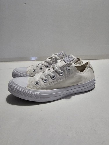 Scarpe da ginnastica Converse All Star bianche basse taglia UK 4 stringate