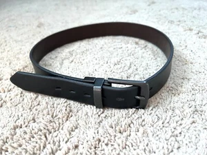 Boys LEVI'S Belt Black Brown Silver Buckle Size M Medium 26 28 Kids Youth - Picture 1 of 5