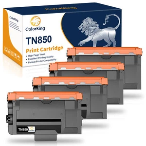 4-Pack Toner Compatible for Brother TN850 TN820 MFC-L5850DW L5900DW HL-L6200DW - Picture 1 of 5