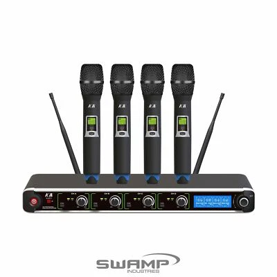 ICM IU-4013 Four Channel Wireless Microphone System - 4 Handheld Mics - image 1 of 2