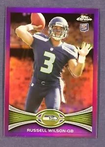 2012 Topps Chrome Purple Refractors #40 Russell Wilson #d creased *inv1 - Bild 1 von 2