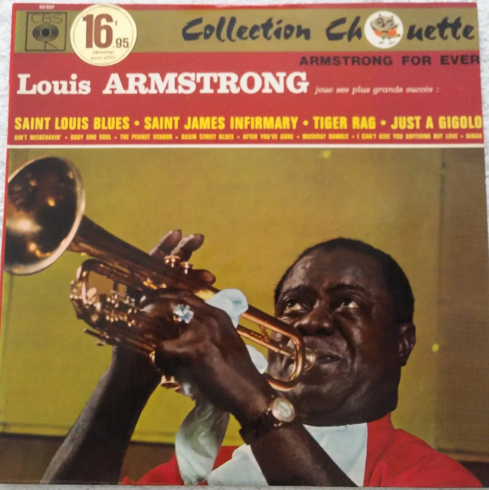 Louis Armstrong ‎– Armstrong For Ever Vinyl LP - French - CBS Records - Image 1 of 3