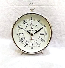 Antique Metal Table Clock Victoria Vintage Design Table Decorative Gift Item