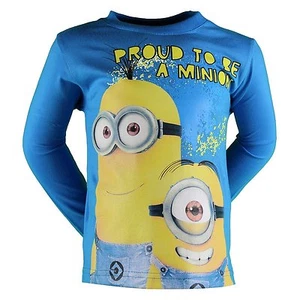 T SHIRT MANCHES LONGUES ENFANT DISNEY MINIONS BLEU - Imagen 1 de 1