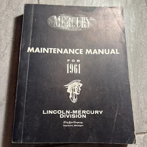 1961 MERCURY 600 800 SERIES MONTERREY MAINTENANCE MANUAL FACTORY ORIGINAL OEM - Picture 1 of 19
