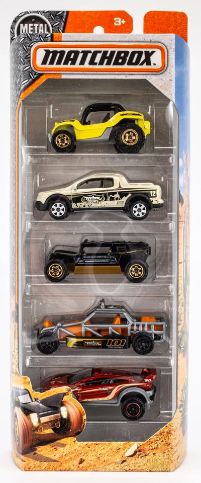 2016 Matchbox Desert 5-Pack | Baja Bandit GOLD WHEEL VARI | VW Saveiro | FSB - Image 1 of 1