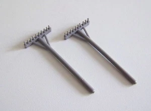 PLAYMOBIL (1205) OUTILS - Lot de 2 Râteaux Gris Foncé - Imagen 1 de 1