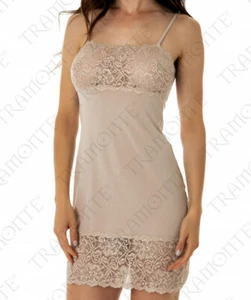 Sottoveste donna Tramonte spalla stretta in micro modal con balza pizzo art 761 - Imagen 1 de 3