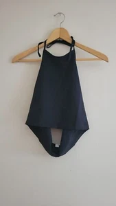 NWT BP Crop Halter Top Tie Neck Pull Over Black Size XL - Picture 1 of 3