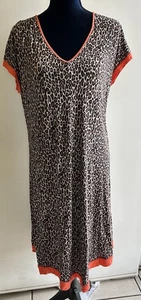 Damen Tommy Bahama Leopardenmuster Schlaf Muu Muu Shirt Nachthemd super weich Gr. M - Bild 1 von 6
