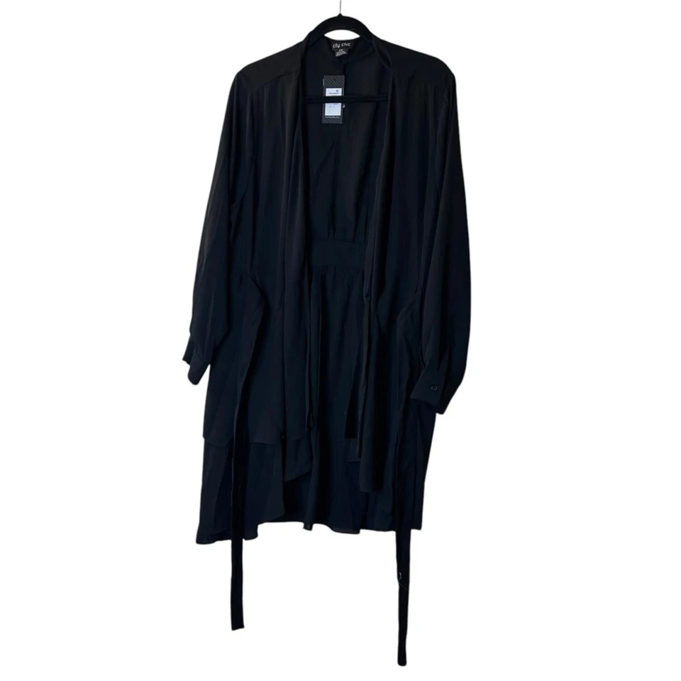 Chaqueta cárdigan City Chic en capas abiertas talla S/16 Foto 1 de 4