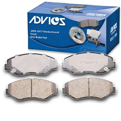 Juego de pastillas de freno de disco delanteras ADVICS para Honda Accord 2005-2017 - neumático de freno en muy buen estado Foto 1 de 4