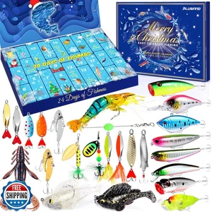 Calendario dell'Avvento 2025 Adulto Pesca Calendario dell'Avvento Pesca Regali per Uomo Adolescente - Foto 1 di 5