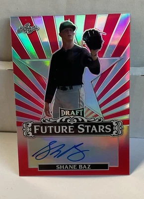 SHANE BAZ 2017 LEAF  DRAFT Future Stars # FS-SB1  AUTO 2/3 - Image 1 of 2