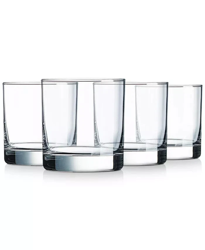 LUMINARC Aristocrat 10.25 oz On The Rocks Glasses Set of 4
