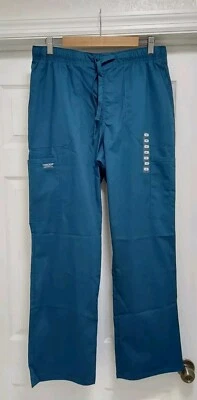 Cherokee Workwear Scrubs Pant Men's Medium WW190 CAR ( Caribbean Blue) Comfort  - Image 1 of 4
