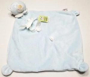 NWT Baby Ganz Blue Bear Lovey Plush Security Mini Blanket Stuffed Bear Soft - Picture 1 of 11
