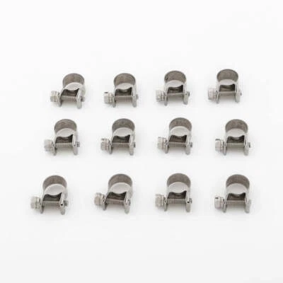 Mini abrazaderas de manguera clips de acero inoxidable 304 de 12 mm-12 mm 3/8"-1/2" Foto 1 de 4