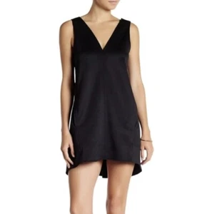 👗  Mini Dress V-Neck  Black   ONIA "Liz" Medium   MSRP $225 - Picture 1 of 13