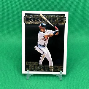 David Justice 1994 Topps Black Gold Insert #36!  Atlanta Braves Kostenloser Versand - Bild 1 von 2