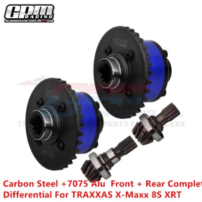 Carbon Steel+7075 Alu  Front+Rear Complete Differential For TRAXXAS XMaxx 8S XRT - Image 1 of 3