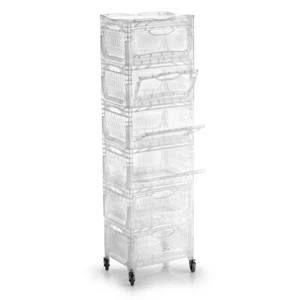 Set Eurobox auf Rollen Transportbox Lagerbox Rollwagen Transportwagen Lagerkist - Bild 1 von 9