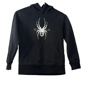 Spyder Hoodie Kids Size 7/8 Black Guc E2150 - Picture 1 of 4