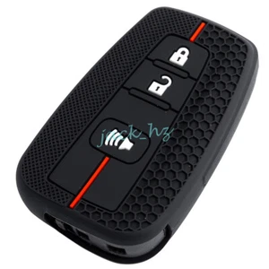Silica Gel 3 Buttons Smart Key Case Fob Cover For Toyota RAV4 C-HR Prius 4Runner - Picture 1 of 7