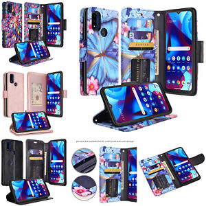 For Moto G Pure / G Power 2022 Cute Rugged Kickstand Wallet Phone Case Cover