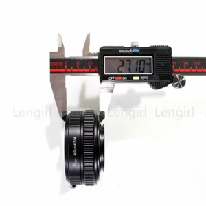 Adjustable Macro to Infinity Lens Adapter Nikon G-Type to Micro Four Third M43 - Picture 1 of 6